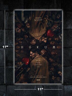 Hokum 2026 horror movie poster - 11x17 wall art print merch gift Adam Scott